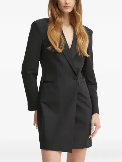 Hugo Boss Boss Dackea Long Sleeve Blazer Minidress In Black