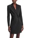 Hugo Boss Boss Dackea Long Sleeve Blazer Minidress In Black