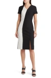 HUGO BOSS DAHOTA COLORBLOCK SHEATH DRESS