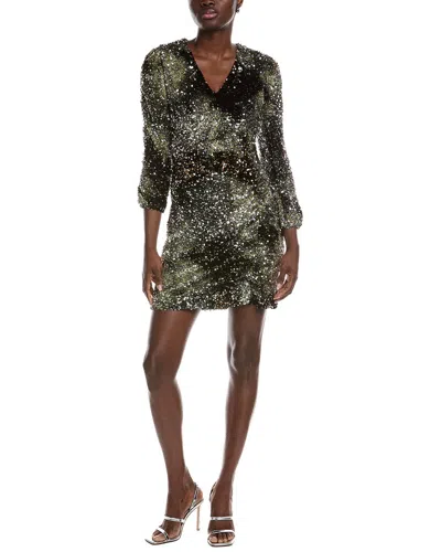 Hugo Boss Dailetta Sequin Sheath Dress In Green