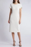 HUGO BOSS DAKELA RUCHED SHEATH DRESS