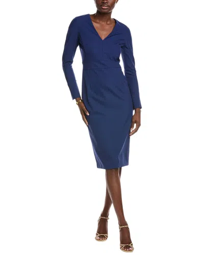 Hugo Boss Dakeria Sheath Dress In Blue