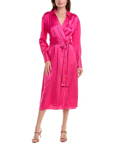 Hugo Boss Daknota Shirtdress In Pink