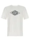 Hugo Boss Cotton-jersey T-shirt With Geometric Logo Embroidery In White