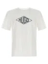 Hugo Boss Cotton-jersey T-shirt With Geometric Logo Embroidery In White