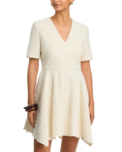 Hugo Boss Boss Daletar1 Tweed Skater Dress In Neutral