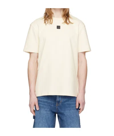 Hugo Boss Off-white Patch T-shirt In 121-open White