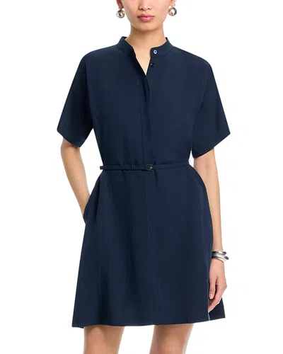 Hugo Boss Boss Dalinia Belted Shirtdress In Blue