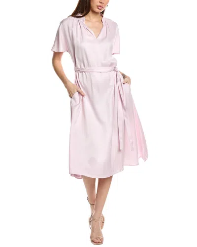 Hugo Boss Dalluah Midi Dress In Pink