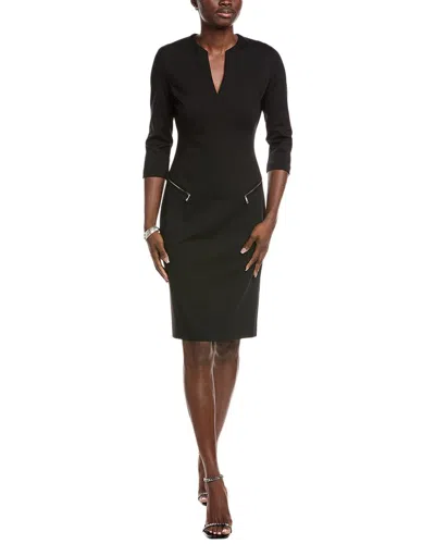 Hugo Boss Dalmar Sheath Dress In Black