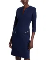 Hugo Boss Dalmar Sheath Dress In Clean Navy