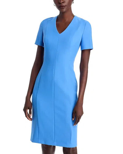 Hugo Boss Damaisa Sheath Dress In Cornflower