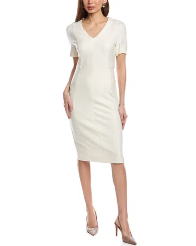 Hugo Boss Damaisa Sheath Dress In White