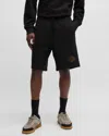 Hugo Boss Damtus Mens Jogger Shorts In Black