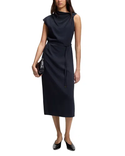 Hugo Boss Dannea Dress In Blue