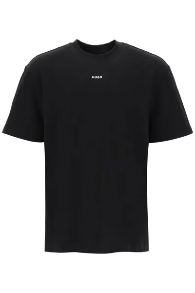 Hugo Boss Dapolino Crew-neck T-shirt In Black