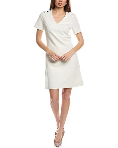 Hugo Boss Dariva Shift Dress In White