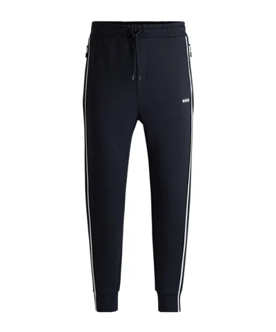 Hugo Boss Dark Blue Sports Pants In Black