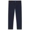 Hugo Boss Dark-blue Tapered-fit Jeans In Stretch Denim In Blue