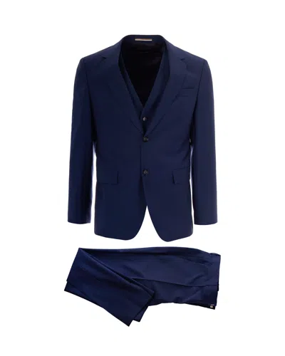 Hugo Boss Dark Blue Three-piece Suit