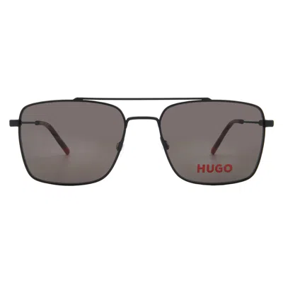 Hugo Boss Dark Grey Navigator Men's Sunglasses Hg 1177/s 0003/ir 57 In Black