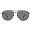 Hugo Boss Dark Grey Pilot Men's Sunglasses Boss 1612/f/sk 0124/ir 61 In Multi