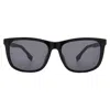Hugo Boss Dark Grey Square Men's Sunglasses Boss 1617/f/s 0807/ir 59 In Black