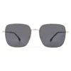 Hugo Boss Dark Grey Square Unisex Sunglasses Boss 1613/f/sk 0j5g/ir 59 In Multi