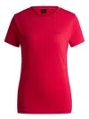 Hugo Boss Boss Woman T-shirt Coral Size L Cotton In Yellow
