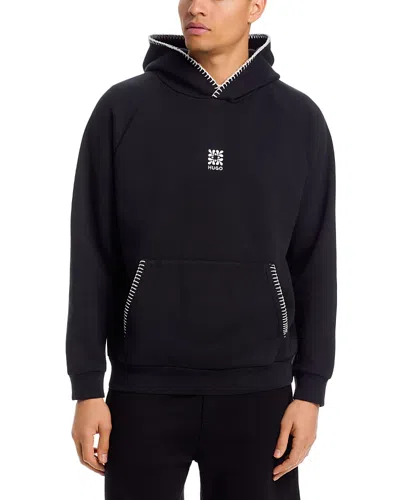 Hugo Boss Darohood Oversized Fit Sweatshirt In Black