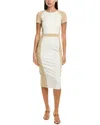 Hugo Boss Boss Darsa Colorblock Midi Sheath Dress