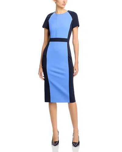 Hugo Boss Darsa Sheath Dress In Cornflower