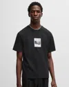 Hugo Boss Darthy Mens Dog Graphic T-shirt In Black