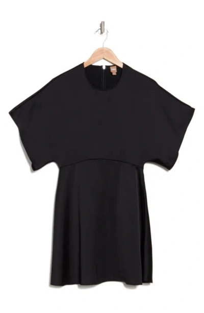 Hugo Boss Dasima Short Sleeve Minidress In Black