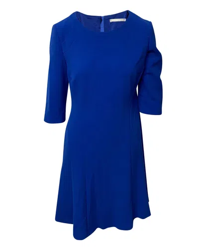 Hugo Boss Dasona Dress In Blue Polyester