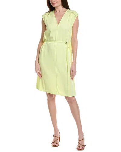 Hugo Boss Davolina Midi Dress In Yellow