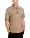 Hugo Boss Deabono Cotton Regular Fit Polo Shirt In Brown