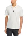 Hugo Boss Deabono Cotton Regular Fit Polo Shirt In Natural