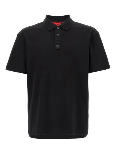 Hugo Boss Boss Short Sleeve Cotton Polo Shirt In Black