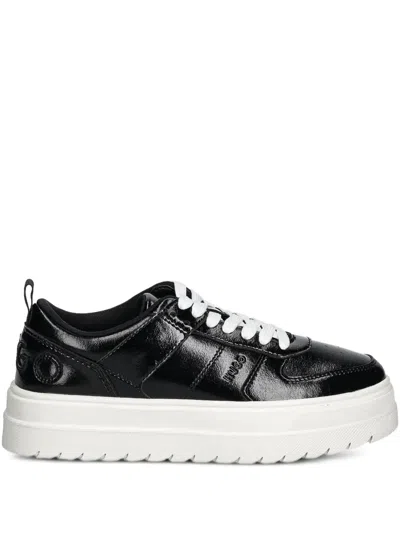 Hugo Boss Debossed-logo Sneakers In Black