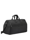 Hugo Boss Debossed-logo Zipped Holdall In Black