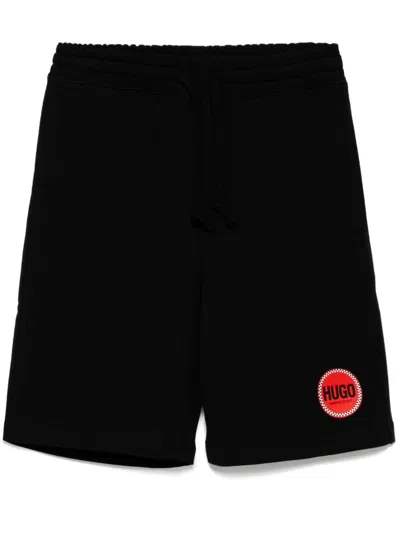 Hugo Boss Decrio Knit Shorts In Black