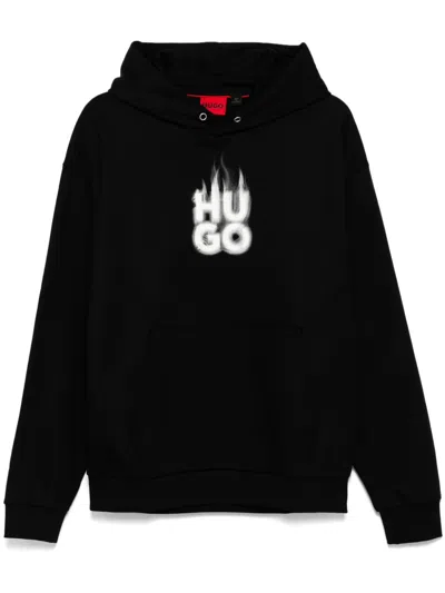 Hugo Boss Defnia Hoodie In Black