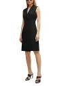 HUGO BOSS DEKAVA NOTCH COLLAR VEST DRESS