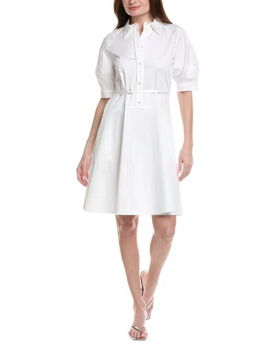 Hugo Boss Delaurena Flare Mini Dress In White