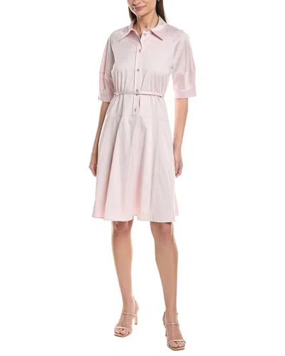 Hugo Boss Delaurena Flare Mini Dress In Pink