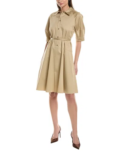 Hugo Boss Delaurena Midi Dress In Brown