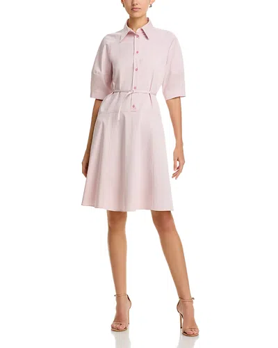 Hugo Boss Delaurena Shirt Dress In Light Pastel Pink