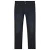 Hugo Boss Delaware Blue Slim-fit Jeans In Knitted Denim In Black