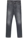 Hugo Boss Slim-fit Jeans In Dark-grey Comfort-stretch Denim In Grey